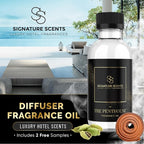 Luxury Hotel Diffuser Oil for Hotels and Homes - Aromatherapy Oils for use with an Essential Oil Diffuser at Home - Fragrance-Scent Diffuser Oil Blend (The Penthouse) 4.05fl oz (120ml)