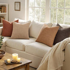 MIULEE Pack of 4 Decorative Textured Boucle Throw Pillow Covers 20x20 Inch Rustic Accent Solid Pillow Cases Soft Couch Cushion Covers for Modern Farmhouse Boho Chair Sofa Bed Livingroom Home Decor