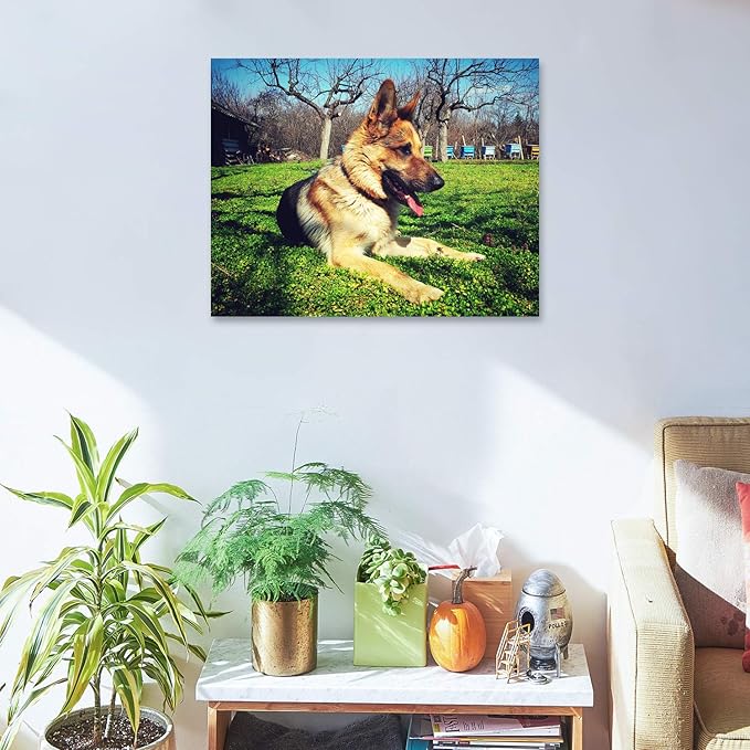 Personalized Photo to Canvas Print - Canvas Prints With Your Photos on Custom Wall Art for Bedroom, Living Room, Wedding Baby Pet Family Picture Framed Wall Art (14" W x 11" H)