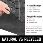 Yimobra Welcome Mat Outdoor Indoor, All-Season Waterproof Front Door Mat Outside Entrance, All-Weather Heavy Duty Non-Slip Doormat, Low Profile Porch Patio Entrance Mats, 47x32, Dark Grey