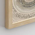 SIGNWIN Framed Art Beige Abstract Geometric Circle Stroke Minimalist Folk Boho Mid-Century Inspired Digital Print Decorative Zen Bedroom Relax Multicolor - 12"x16"x4 Natural