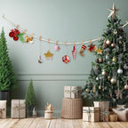 Hanging Photo Display Wall Decor with 45 Wood Clips, 67 Inches Boho Wooden Bead Garland Collage Picture Frame Photos String DIY, Photo Hanger for Bedroom Office Dorm Room Decor Gifts(3PCS)