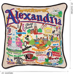Catstudio Alexandria Embroidered Decorative Throw Pillow