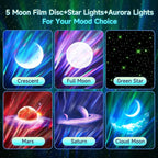 Galaxy Projector for Bedroom, 21Colors Northern Lights,15White Noise&Bluetooth Star Projector Galaxy Lights, Remote Ambient Lighting,Aurora Halloween Decor Christmas,Gifts for Kids,Adults