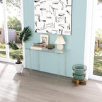 Acrylic Desk, Modern Study Table for HomeOffice-Extended Surface Multi-Purpose Console & EntrywayTable, Sturdy Lightweight Design (42.5-inch, Transparent)