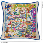 Catstudio Palm Beach Embroidered Decorative Throw Pillow
