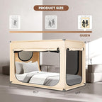 Bed Canopy Portable Blackout Bed Tent Privacy Tent for Adult Indoor Sleeping with 3 Doors, Storage Bag