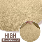 HDCAXKJ Sectional Couch Cover L Shape Stretch Sofa Covers Washable Jacquard Corner Couch Slipcover Non Slip Sectional Slip Cover U Shaped Furniture Protector for Pets Dogs (Beige, Large)