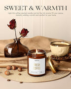 AOOVOO Fresh Coffee Candles - 9 oz Scented Candles, Aromatherapy Candle, Soy Candle for Home Scented