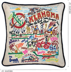 Catstudio Oklahoma Embroidered Decorative Throw Pillow