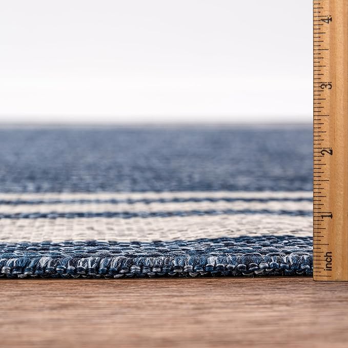 Keen Home Design Terrace Outdoor Area Rug - 6x9 Washable Indoor/Outdoor Rug for Patio, Kitchen, Balcony, Beach, Garden, Deck and Porch, Size: 6'x8'10"