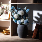 Ceramic Vase, Porcelain Flower Vases, 8 Inch Pottery Bud Vase, Terracotta Vase for Home Decor, Vintage Decorative Farmhouse Vase for Home Decor, Living Room, Shelf Decor, Farmhouse, Table, Lyeec