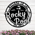 Custom Metal Pool Signs Outdoor - Personalized Funny Pool Rules, Rustic Wall Art for Pool Deck Decor, Outdoor Bar & Backyard Oasis Gift - MADE IN USA