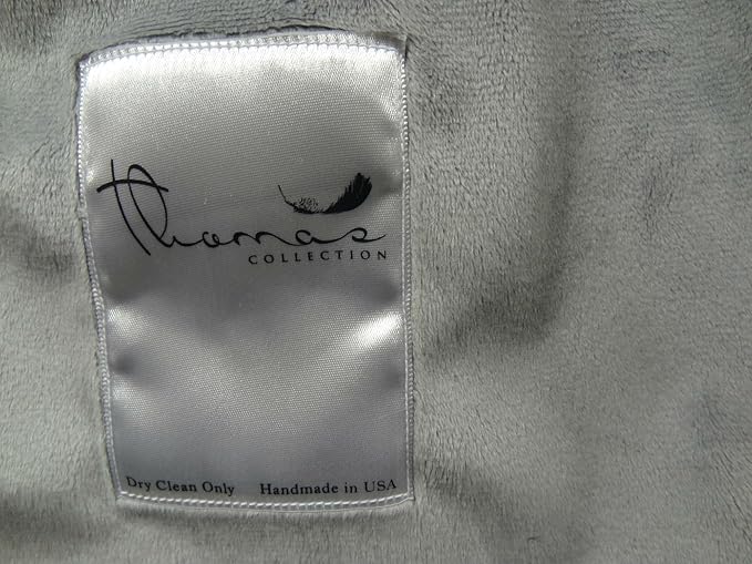 White Fox Faux Fur Throw Blanket & Bedspread - True White Gray - Luxury Soft Faux Fur, Handmade in USA, 16483