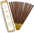 Coconut Incense Sticks, Organic Hand Dipped Incense, Natural Herbs & Aromatic Ingredients, Contain 40 Sticks Inside, Burn Time 45-60 Min, Spiritual Gifts, Incense by Karma Pledge