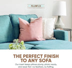 Pillowflex Synthetic Down Pillow Insert - 26x26 Down Alternative, Ultra Soft Large Square European Throw Pillow, Couch Euro Sham, Bed - 1 Decorative Form