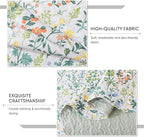 Travan 3-Piece Quilt Set Quilted Bedspread Lightweight Coverlet Set Garden Style Floral Printed Oversized Quilted Bedding Set with Shams for All Season, Exquisite, King Size