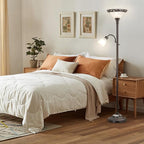 Luvkczc 70" Floor Lamp for Living Room, Bedroom, Office - 2 Head Standing Lamp with Metal Pole & Heavy Base - Vintage Tall Corner Reading Light - No Bulbs Included