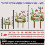 Personalized Mushroom Metal Sign with Stake,Custom Gardener Last Name Signs Outdoor Decoration,Customized Flowers Garden Accessories Decor for Grandma,Butterfly Plaques for Patio Lawn Porch Backyard