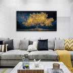 Tsomzxng Modern Canvas Wall Art Decor Print Paintings Gold Tree Of Life Landscape Painting Prints Abstract Wall Decor Picture For Bedroom Office Home Kitchen Artwork Ready To Hang 20"×40"
