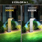 Solar Pathway Lights Outdoor 6Pack, 400LM Motion Sensor Walkway Lights with Warm/Cool White, 12H Lasting, IP65 Waterproof Solar Powered Landscape Lighting for Garden, Yard