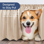 Wrap Around Dust Ruffle Bed Skirt - Cream - for Queen Size Beds with 24 Inch Drop - Easy Fit Elastic Strap - Adjustable Pleated Bedskirt w/Brushed Fabric - Wrinkle Free - for Women, Men, Kids & Teens