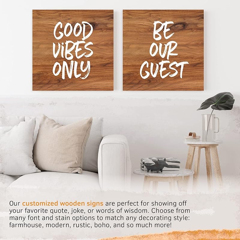 Custom Wood Signs Personalized | Farmhouse Decor | Personalized Signs | Personalized Rustic Wood Signs | Father's Day Gift | Custom Sign | Ready to Hang! (3.5x12 Inches)