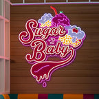 Custom UV Printed Logo Neon Sign - Personalized Business LED Name Light for Salon, Shop, Bar, Office, Nails, Beauty Studio Wall Decor Grand Opening