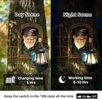 Garden Gnome Decor Outdoor Statue - Gnome With Solar Waterproof Lantern, Whimsical Elf Out The Door Tree Hugger Garden Statues, Home, Fence, Patio, Resin Ornament, Gardening Gift Tree Faces Gnomes