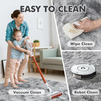 7x10 Ft Extra Large Shag Rugs for Living Room, Tie Dyed Ultra Soft Fluffy Furry Area Rugs for Bedroom Indoor Floor, Aesthetic Carpet for Kids Home Decor (Light Grey)