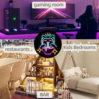 Ramen Bear Neon Light Sign Cute Anime Neon Sign for Wall Decor Dimmable Japanese Wall Decor Bule Bear USB Poweredfor Gaming Rooms, Restaurants, Bars & Kids Bedrooms, Creative Gift with Safe Indoor