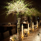 Foaincore 36 Pcs Candlestick Holders Bulk 2.5 Inch Taper Candle Holder for Table Centerpiece Thick Glass Ritual Candle Stand for Wedding Christmas Valentines Festival Party Decorations（Gold）