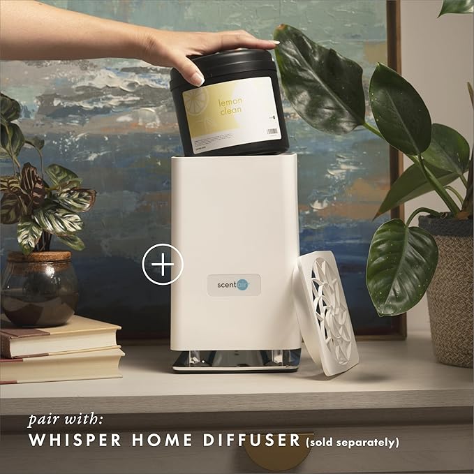 ScentAir Whisper Home Monthly Plug-in Refill, Fragrance Cartridge for Home and Office, Lemon Clean