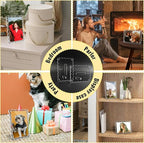 3 Pack Acrylic Picture Frames 4x6 Scalloped with Detachable Brackets, Vertical and Horizontal Tabletop Display, Clear Magnetic Photo Frames for Home/Family/Party/Wedding