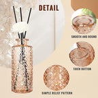 Glass Flower Vase, Amber, Aromatherapy Bottle, Small Vase, 6 Sets, Simple Solid, for Birthday, Anniversary, Weddind, Home Decoration