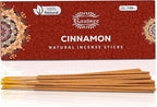 Raajsee Cinnamon Incense Sticks 100gm, Charcoal Free - !00% Natural - Organic Non-Toxic Insence Sticks, Inscents Made with Upcycled Flowers, Meditation Gifts – Spiritual Cleansing
