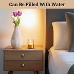 8 Inch White Ceramic Vase for Flowers, Centerpieces and Home Decor - Stylish Ribbed Textured 8 Inch Small White Vase for Pampas Grass - Decorative Vases for Centerpieces - Textured Vases Home Decor