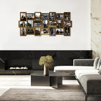 Jerry & Maggie 4X6 Collage Picture Frames for Wall Decor, 21 Opening Collage Wall Hanging for 6x4 Photo, Multi Picture Frame Set with One-piece Design Gold