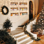 Picture Frame With 24 Clips,Large Size Collage Photo Frames, Hanging Wall Decor Frame, Organize and Display Photos, Artwork. No Assembly Required, Brown