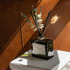 Craft & Kin Reed Diffuser with Dried Flowers | 5 oz White Lavender Scented Fall Reed Diffusers for Home, Bathroom | Scent Sticks | Elegant Fragrance Home Decor for Men & Women