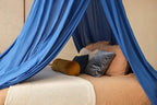 Blue Bed Canopy for Queen and King-Sized Beds | Bedroom Decoration for Teens or Adults | Conical Shape Insect Netting | Mosquito Net in Multiple Colors and Sizes