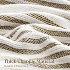 Couch Cover Boho for Dogs Washable Mocha Couch Covers for 2 Cushion Couch, Chenille Sectional Couch Covers L Shape Sofa Cover, Furniture Protector for Kids, Pets, Mocha 91" X118"