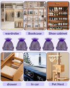 20 Pack Lavender Sachet Bags, 100% Natural French Dried Lavender Sachets for Drawers and Closets, Strong Smell Fragrance Fresh Scents Home