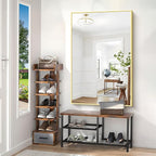 40x60inch Gold Bathroom Mirror, Gold Rectangle Mirror with Frame, Large Rectangular Wall Mirrors for Bathroom, Living Room, Hair Salon, Big Farmhouse Mirror Hang Horizontal/Vertical