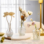 Glass Bud Vase Set of 24, Small Flower Vases, Glass Vases for Centerpieces, Vintage Home Table Decorations Bud Vases (24 Pcs, Clear)