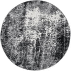 Keen Home Design Area Rugs - 10ft Round Non-Shedding, Abstract Rugs for Kitchen, Living Room, Bedroom, Dining Room, Entryway - Size: 10' Round, Abstract Black