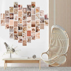 NGETC 50PCS Collage Kit Double-Sided Printed Botanical Illustration Tarot Aesthetic Pictures Retro Art Hippie Room Wall Decor Boho Postcards Pack Nature Posters for Adults Teen Girls Room Decor Collection (lives)