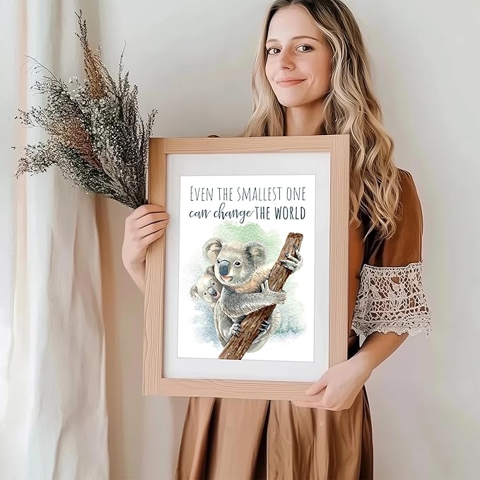 Koala Parent and Child Wall Art Print - Unframed - 11x14 | Inspirational Quote - Motivational Wall Art - Nursery Decor for Boys Room or Girls Room | Unisex Newborn Baby Gift