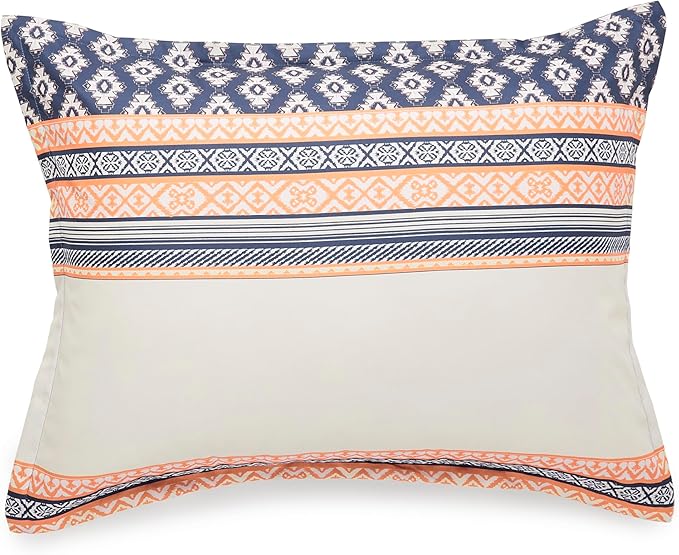 Amazon Basics Lightweight Microfiber Comforter Sets, 2-Pieces, Geometrics, Twin/Twin XL