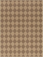 Lahome Checkered Easy Jute Rug, 9x12 Washable Dining Room Rug Indoor Outdoor Carpet, Farmhouse Neutral Non Slip Non Shedding Stain Resistance Floor Carpet for Patio Living Room Office